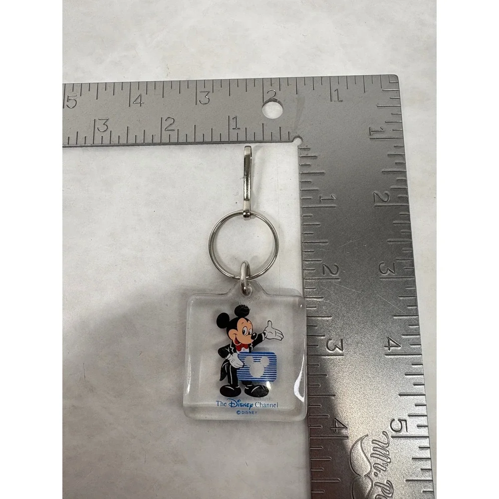 Vintage‎ Disney Channel Mickey Mouse Tuxedo Acrylic Keychain Hong Kong Retro 90s
